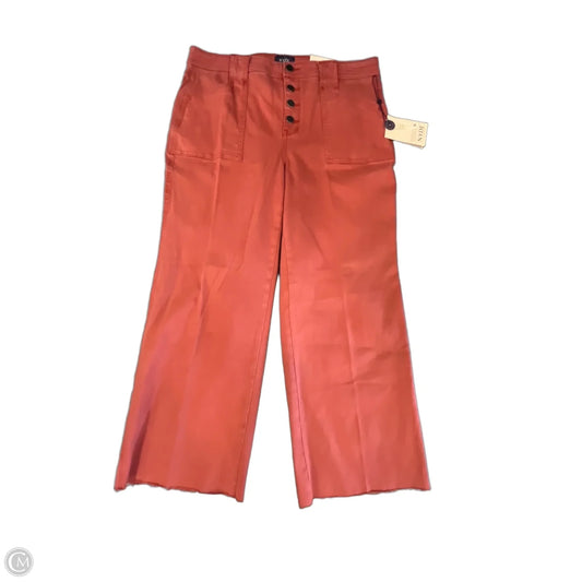 Jeans Cropped By Nydj In Orange, Size: L