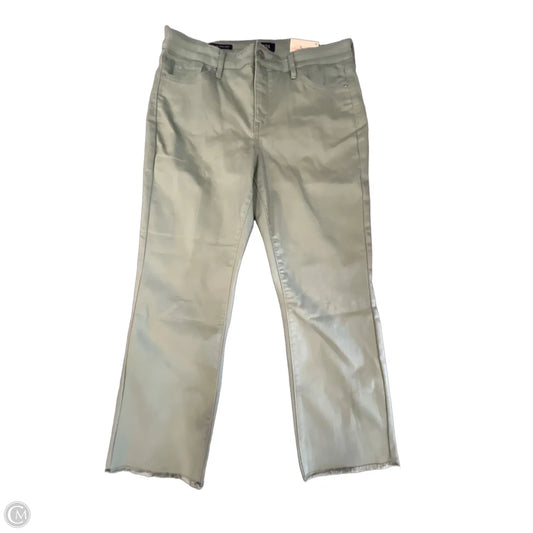 Jeans Straight By Nydj In Green Denim, Size: 12