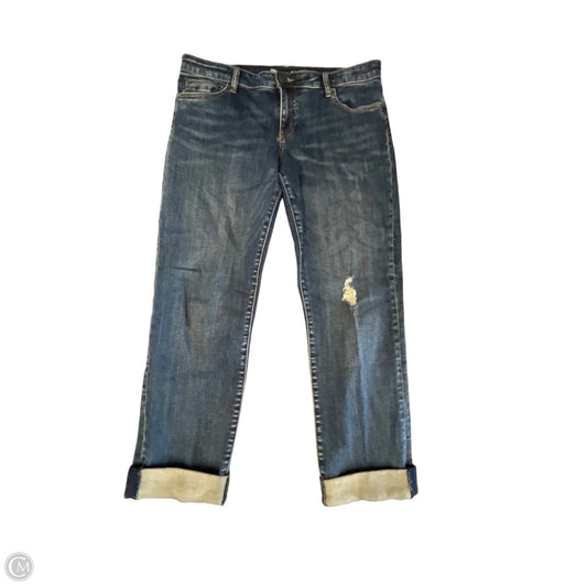 Jeans Boyfriend By Kut In Navy, Size: 12