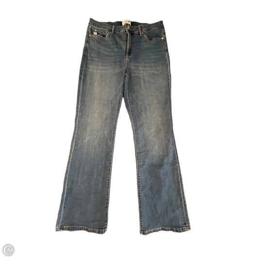 Jeans Boot Cut By Seven 7 In Blue Denim, Size: 12