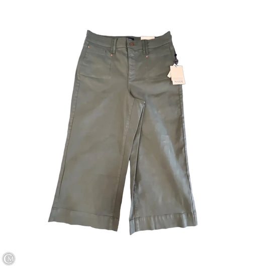 Jeans Wide Leg By Nydj In Green Denim, Size: 10