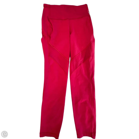 Athletic Leggings By Lululemon In Maroon, Size: M