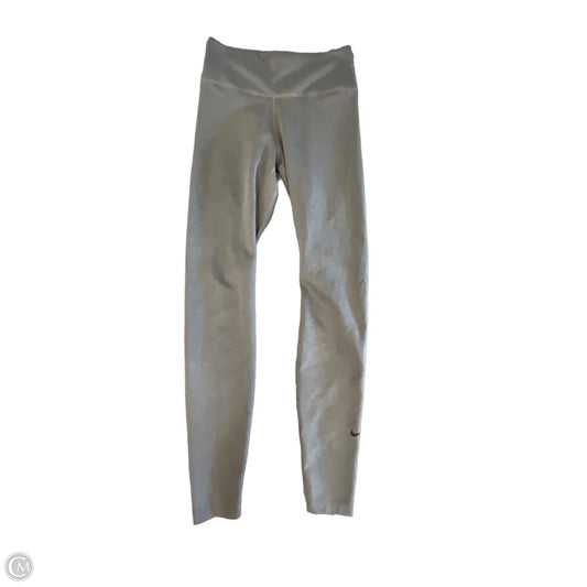 Athletic Leggings By Nike In Grey, Size: S