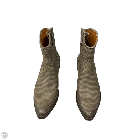 Boots Designer By Frye In Bronze, Size: 8