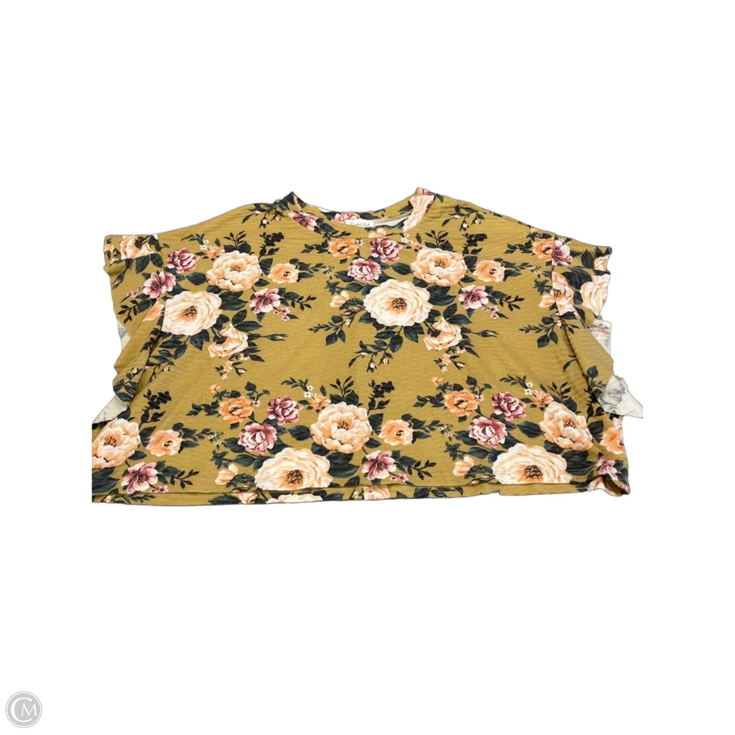 Top Short Sleeve By Bucketlist In Floral Print, Size: L