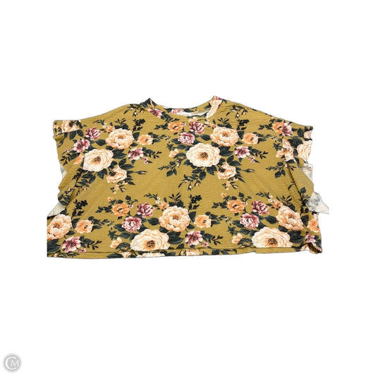 Top Short Sleeve By Bucketlist In Floral Print, Size: L