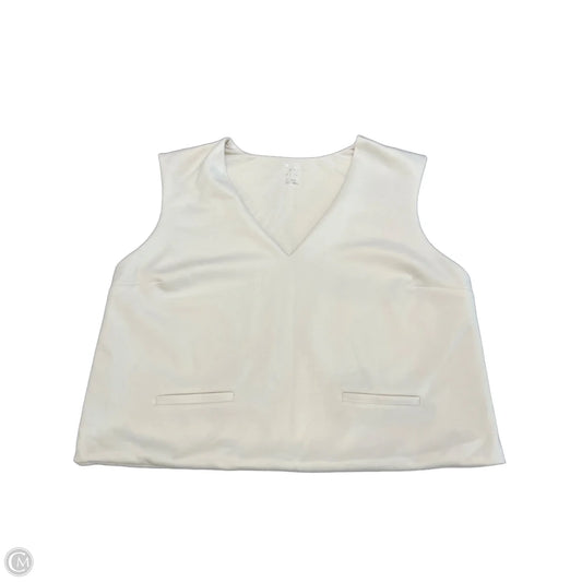 Top Sleeveless By A New Day In Cream, Size: Xxl