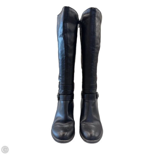 Boots Mid-calf Heels By Natural Soul In Black, Size: 8