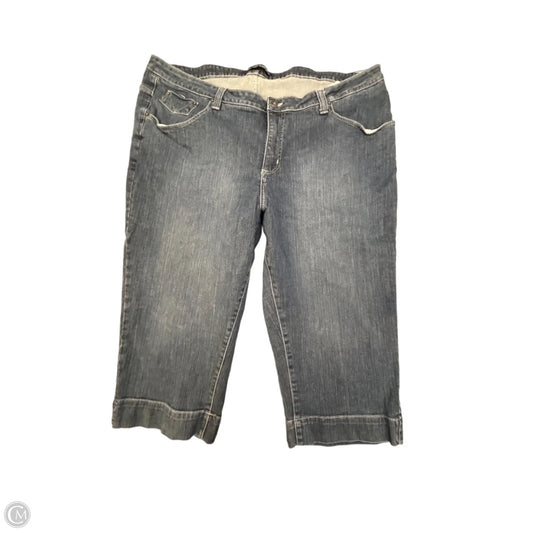 Jeans Cropped By Clothes Mentor In Blue Denim, Size: 24