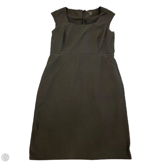 Dress Casual Midi By Ann Taylor In Black, Size: L