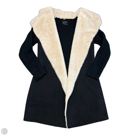 Cardigan By Clothes Mentor In Black & Cream, Size: M