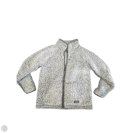 Jacket Faux Fur & Sherpa By Eddie Bauer In Grey, Size: S