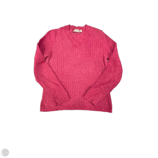 Sweater By Croft And Barrow In Pink, Size: M
