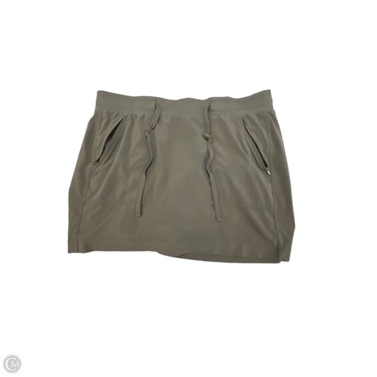 Athletic Skort By Athleta In Green, Size: Xl