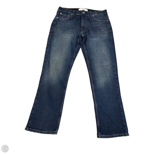 Jeans Straight By Hollister In Blue Denim, Size: 14