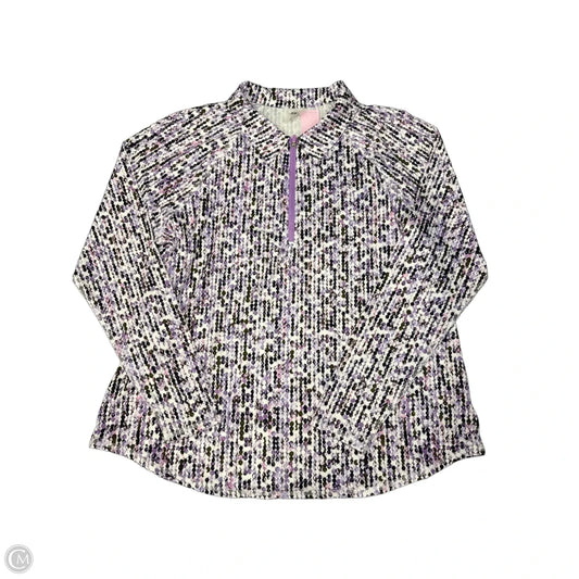 Top Long Sleeve By Joules In Striped Pattern, Size: L