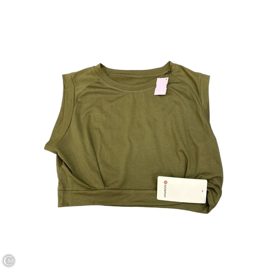 Top Sleeveless By Lululemon In Green, Size: L