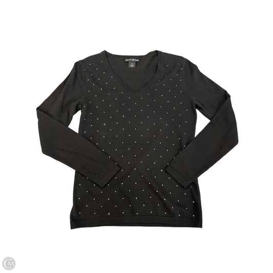 Blouse Long Sleeve By Dkny In Black, Size: S