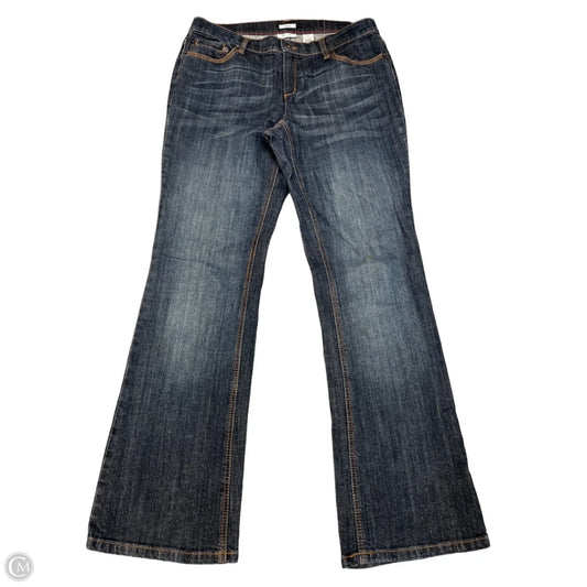 Jeans Straight By Liz And Co In Blue Denim, Size: 10