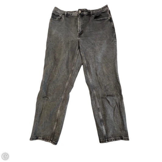 Jeans Straight By Abercrombie And Fitch In Black, Size: 14
