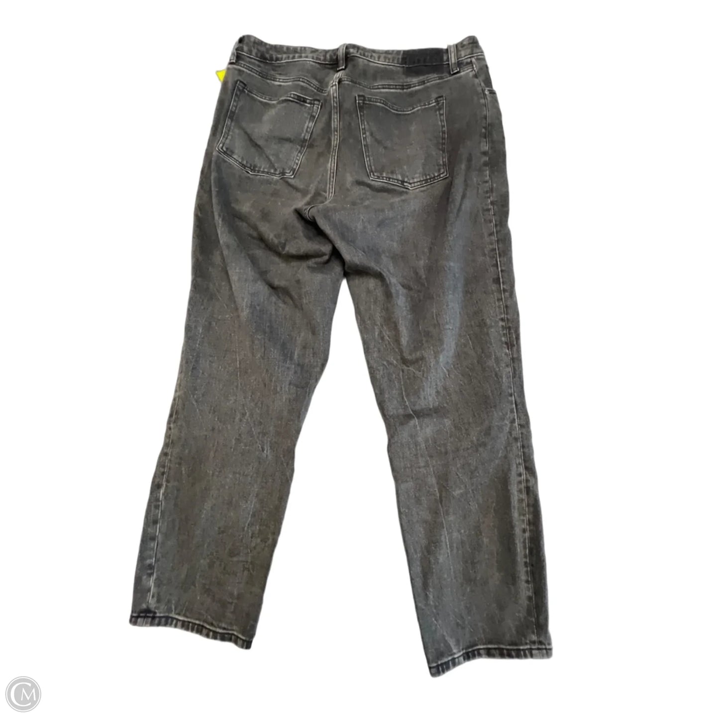 Jeans Straight By Abercrombie And Fitch In Black, Size: 14
