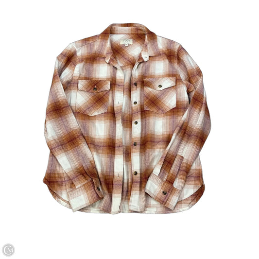 Top Long Sleeve By Thread And Supply In Orange, Size: M