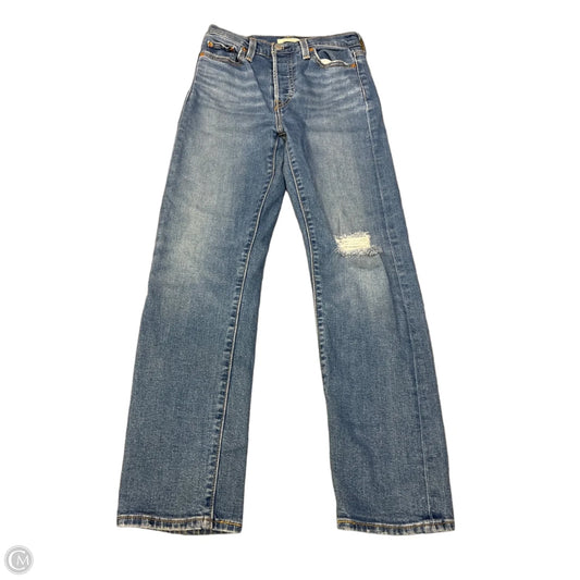 Jeans Straight By Levis In Blue Denim, Size: 2