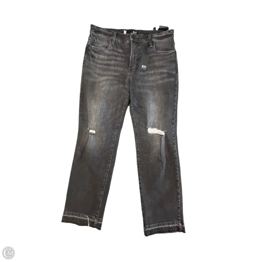 Jeans Straight By Kut In Black, Size: 10