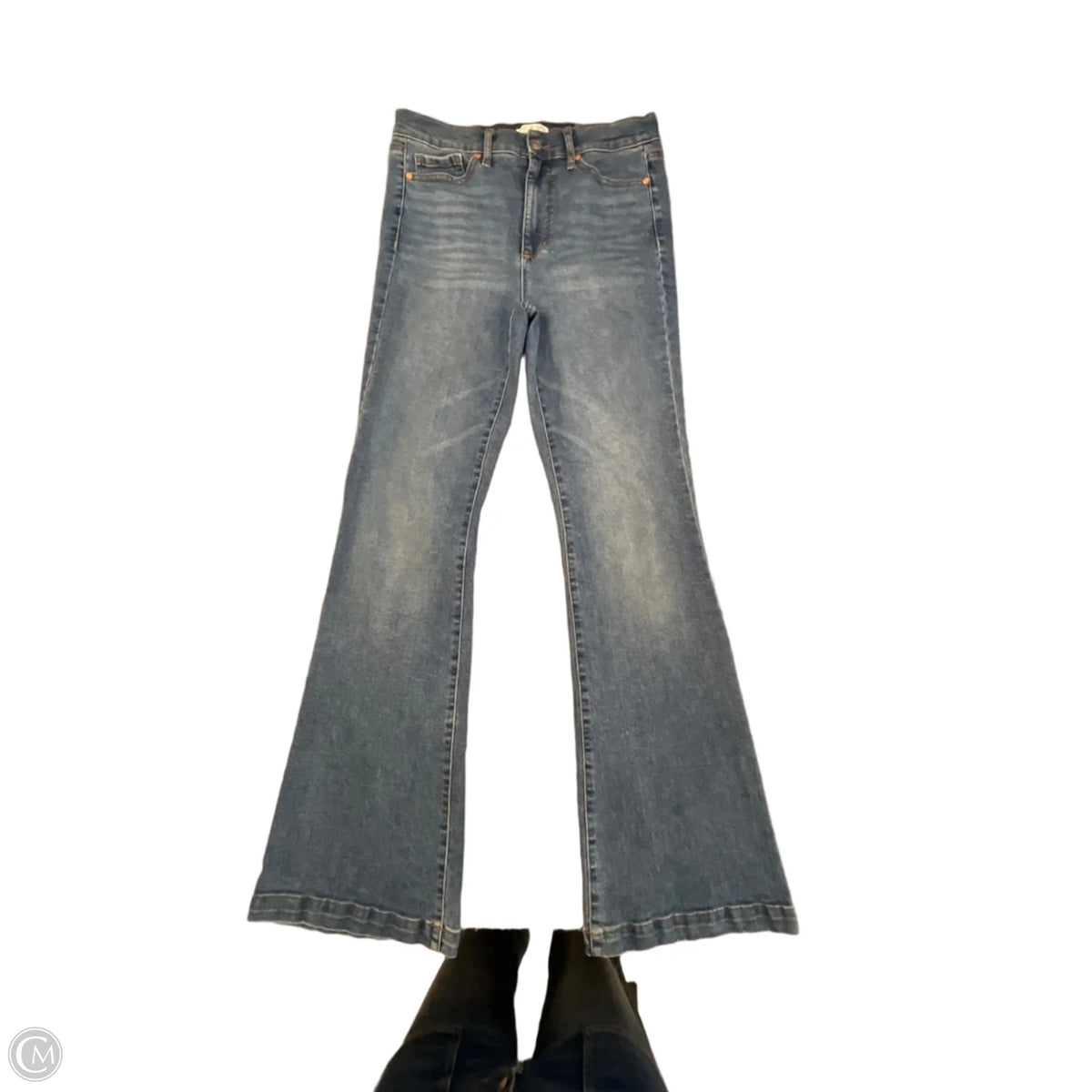 Jeans Flared By Sofia In Blue Denim, Size: 8