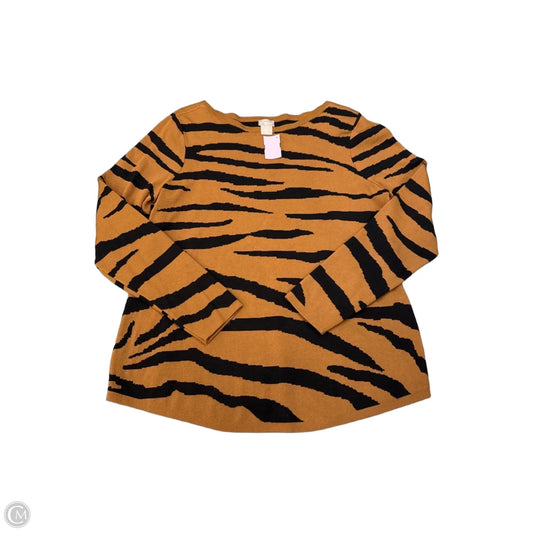 Sweater By Chicos In Black & Tan, Size: Xs