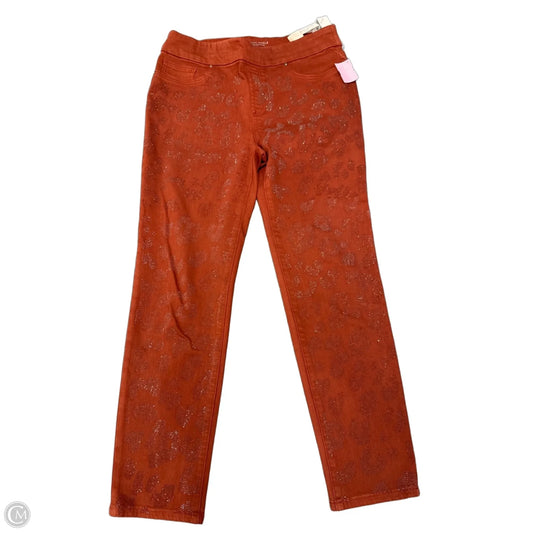 Jeans Straight By Chicos In Brown, Size: 8