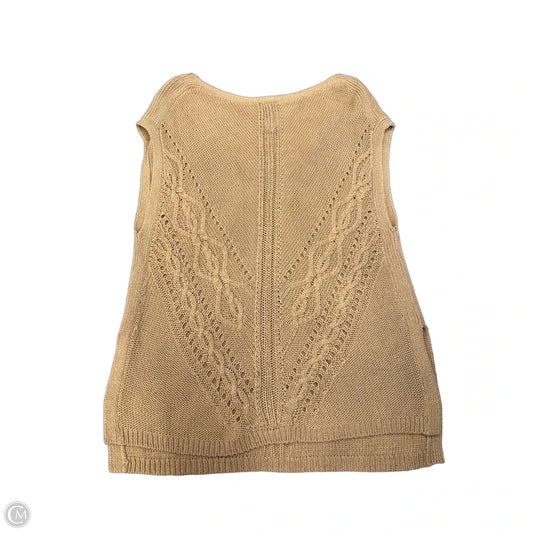 Sweater Short Sleeve By White House Black Market In Tan, Size: M