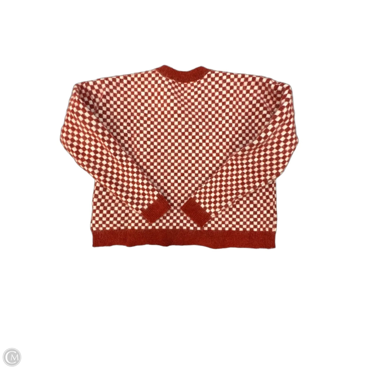Sweater By Madewell In Checkered Pattern, Size: M