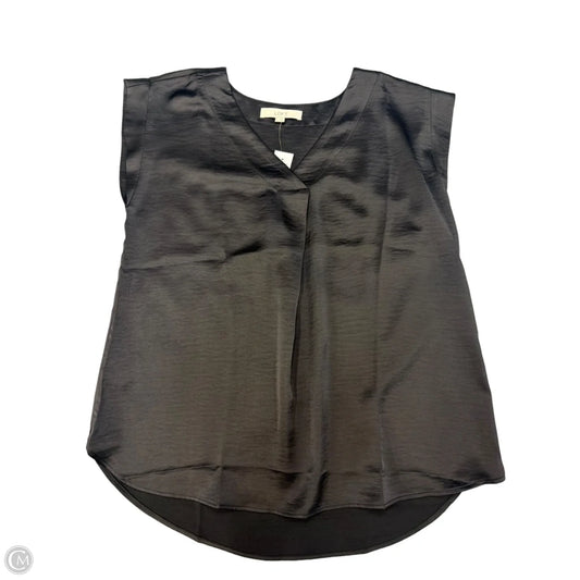 Blouse Short Sleeve By Loft In Black, Size: M