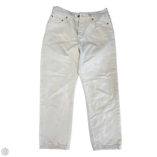 Jeans Straight By Levis In Cream, Size: 8