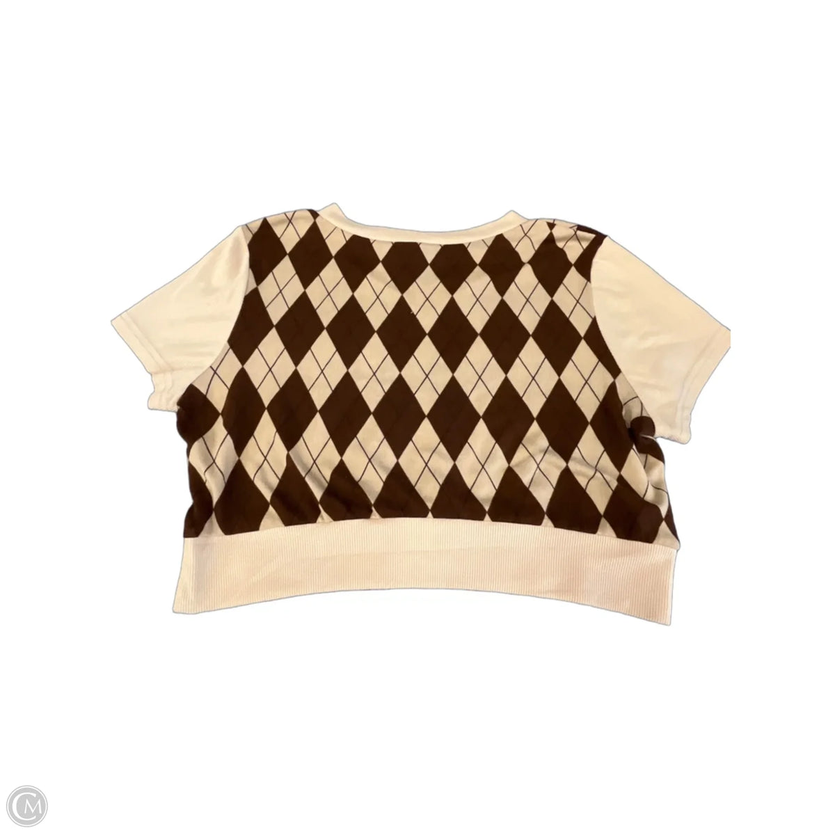 Sweater By Shein In Brown & Tan, Size: 1x