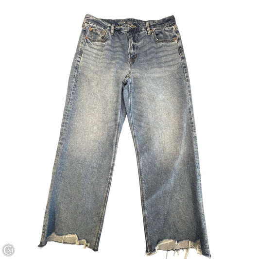 Jeans Wide Leg By American Eagle In Blue Denim, Size: 12
