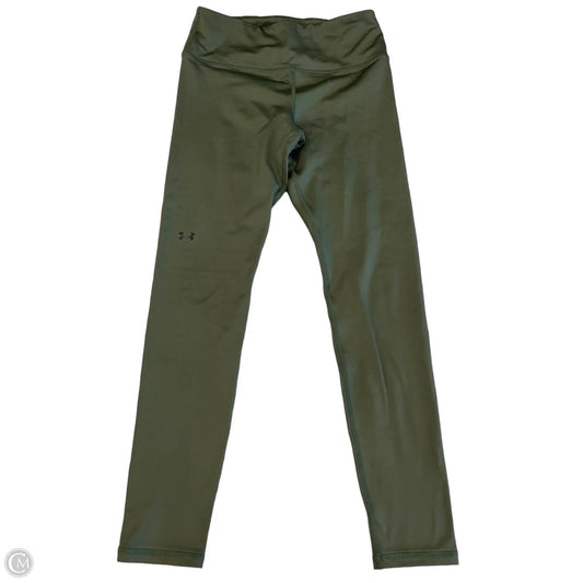 Athletic Leggings By Under Armour In Green, Size: M