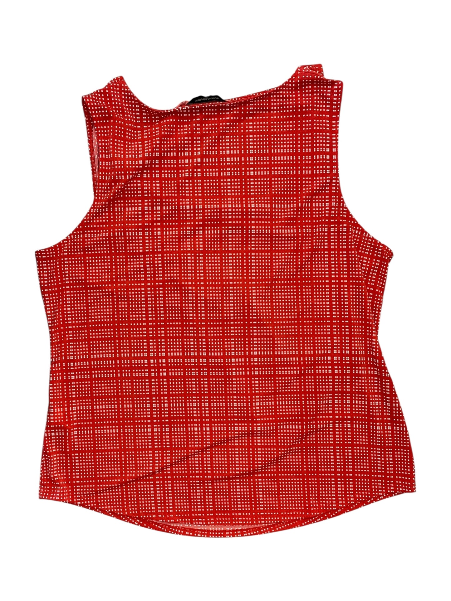 Blouse Sleeveless By Banana Republic In Red, Size:Xl