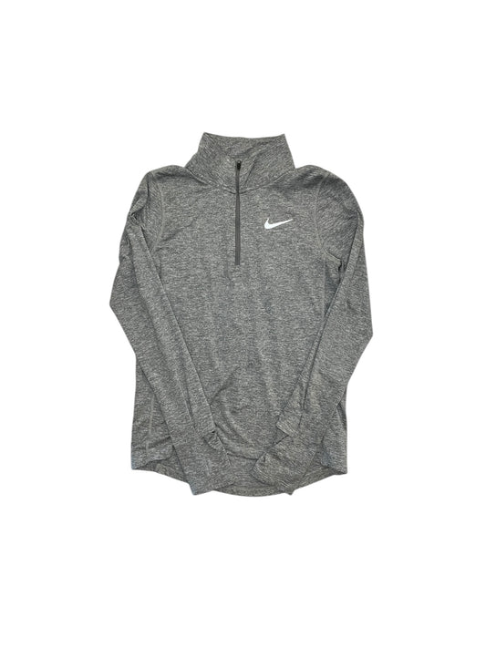 Athletic Top Ls Collar By Nike Apparel In Grey, Size:Xs
