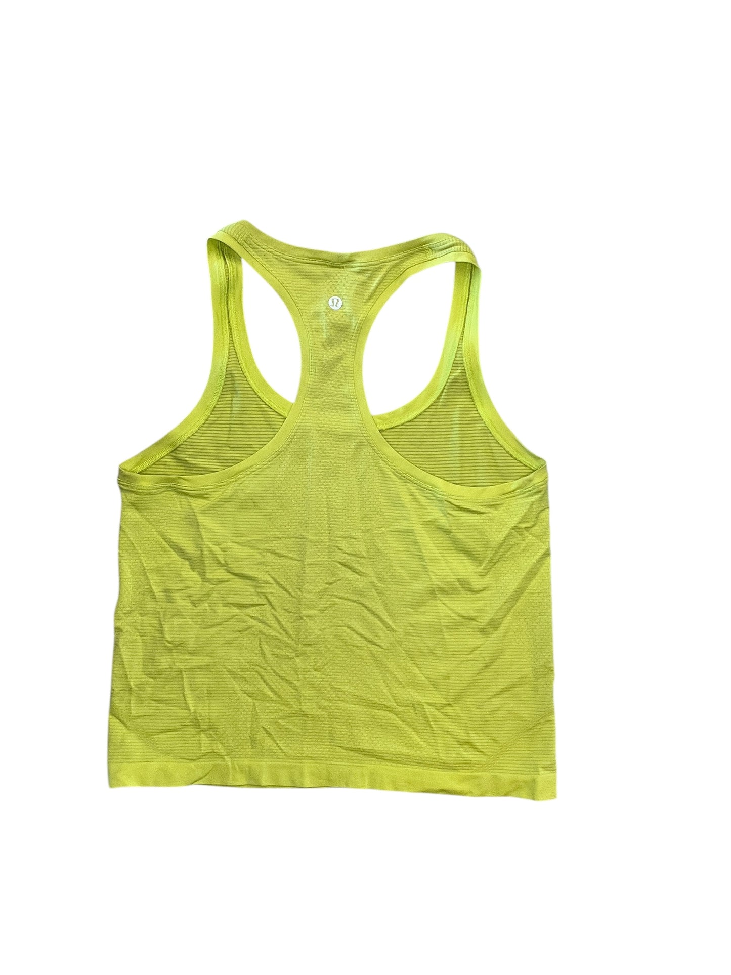 Athletic Tank Top By Lululemon In Yellow, Size:M