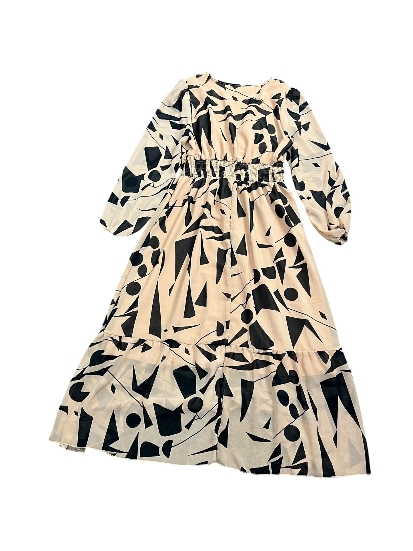 Dress Casual Maxi By Cmf In Geometric Pattern, Size:M