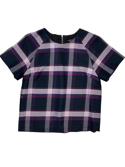 Top Ss By Armani Exchange In Plaid Pattern, Size:S