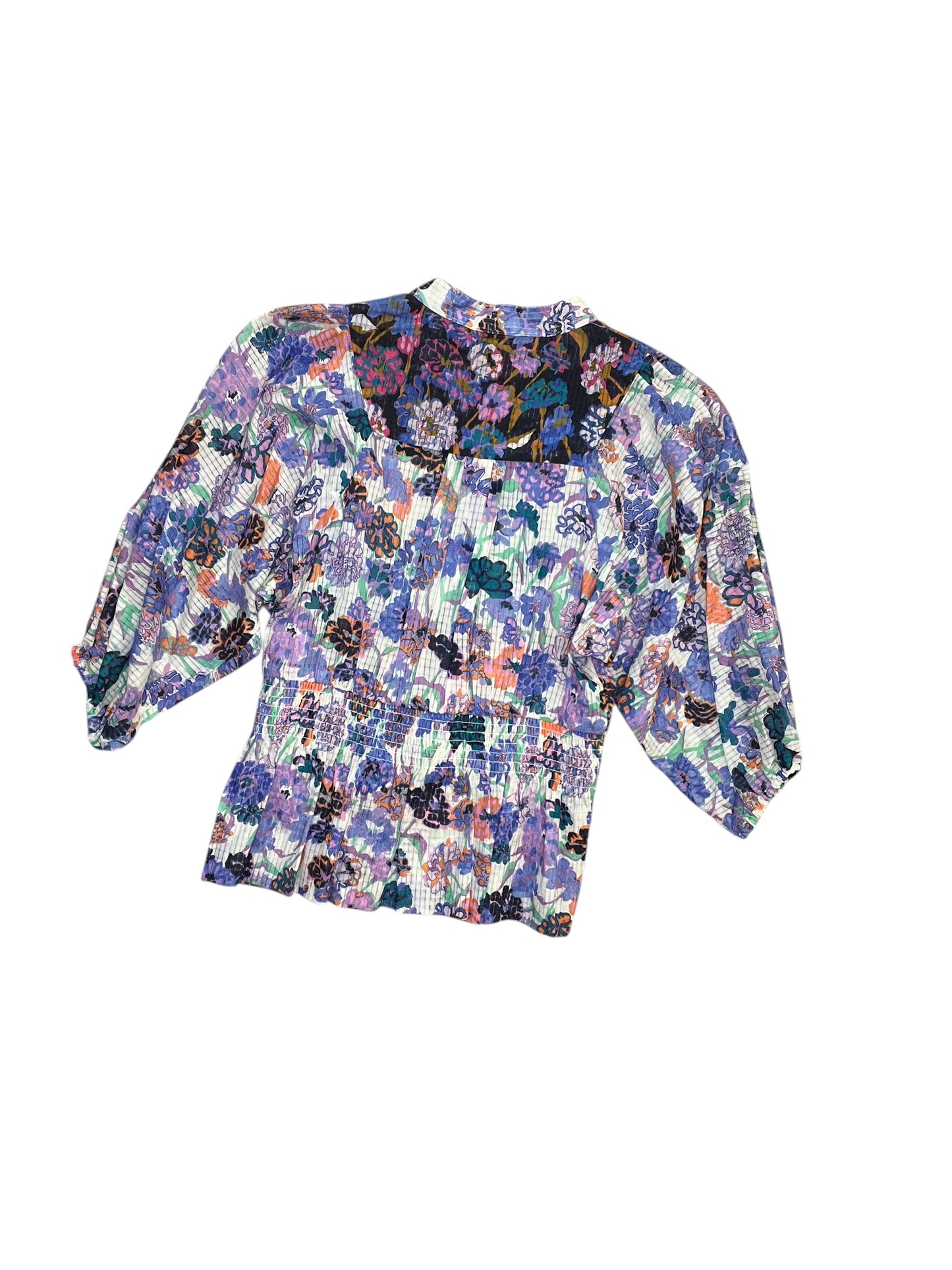 Blouse Ss By Cma In Floral Print, Size:Xs