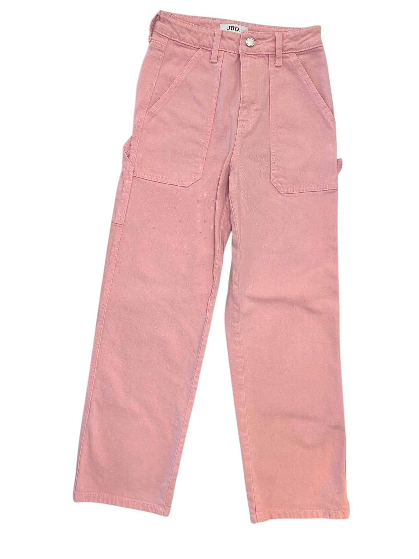 Jeans Boot Cut By Just Black In Pink Denim, Size:0
