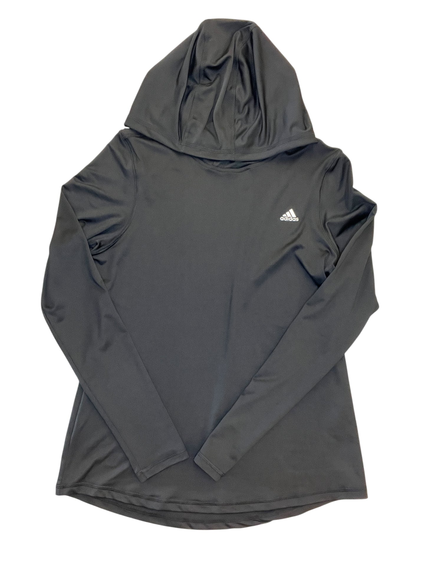 Athletic Top Ls Hoodie By Adidas In Black, Size:M