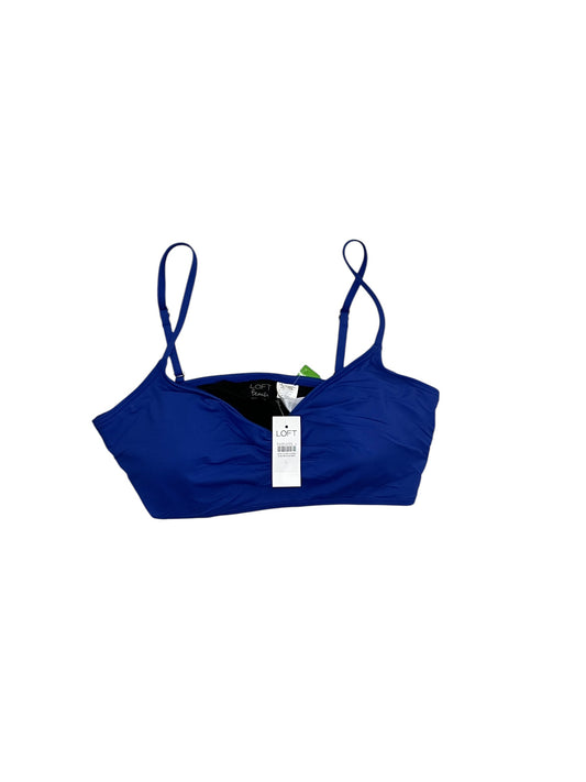 Swimsuit Top By Loft In Blue, Size:L
