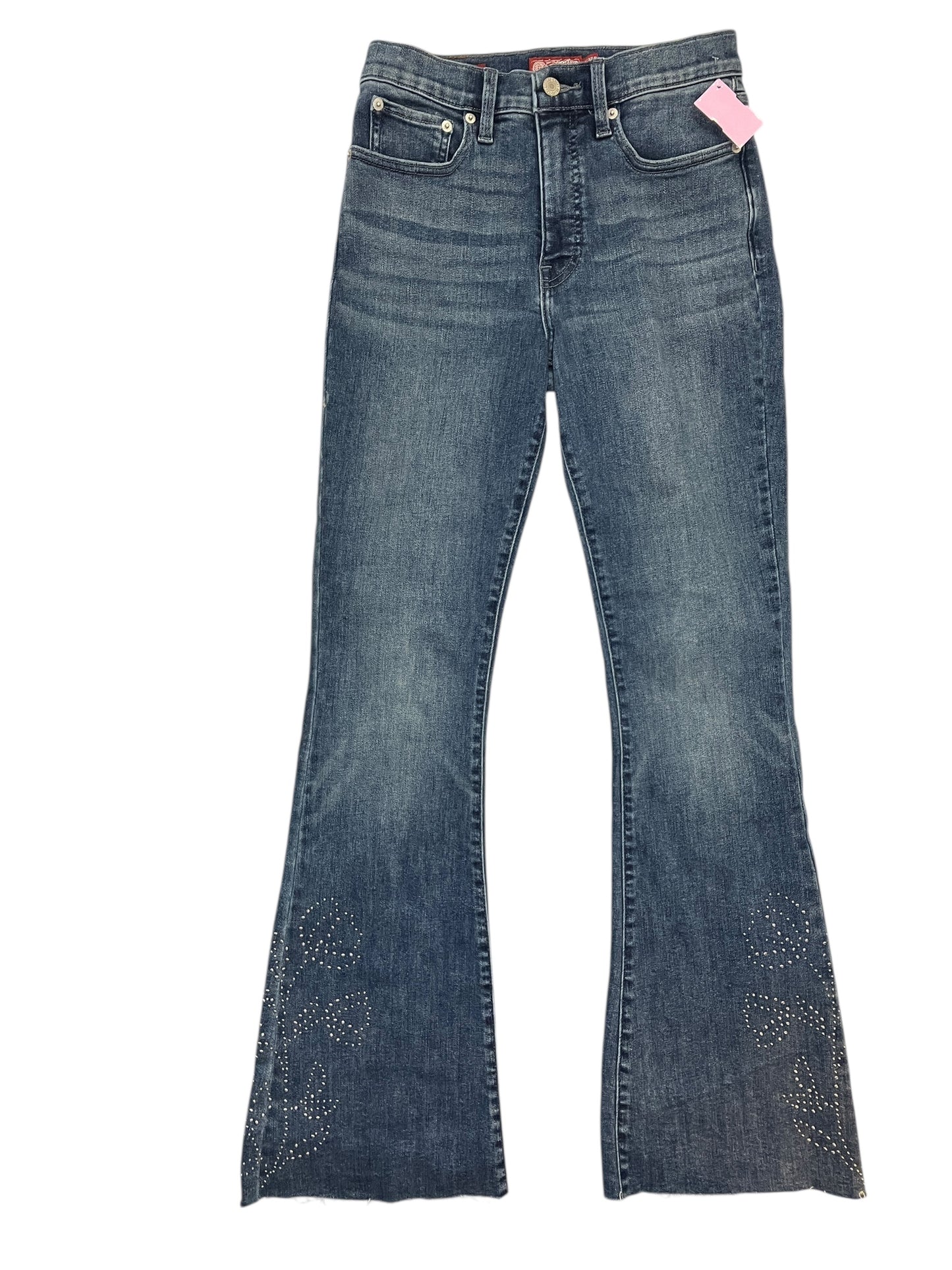 Jeans Flared By Lucky Brand In Blue Denim, Size:4
