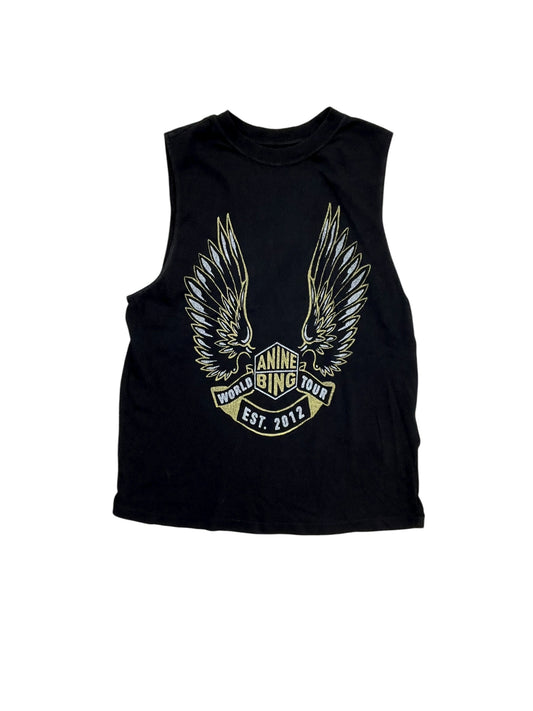 Top Sleeveless By Anine Bing In Black & Gold, Size:S
