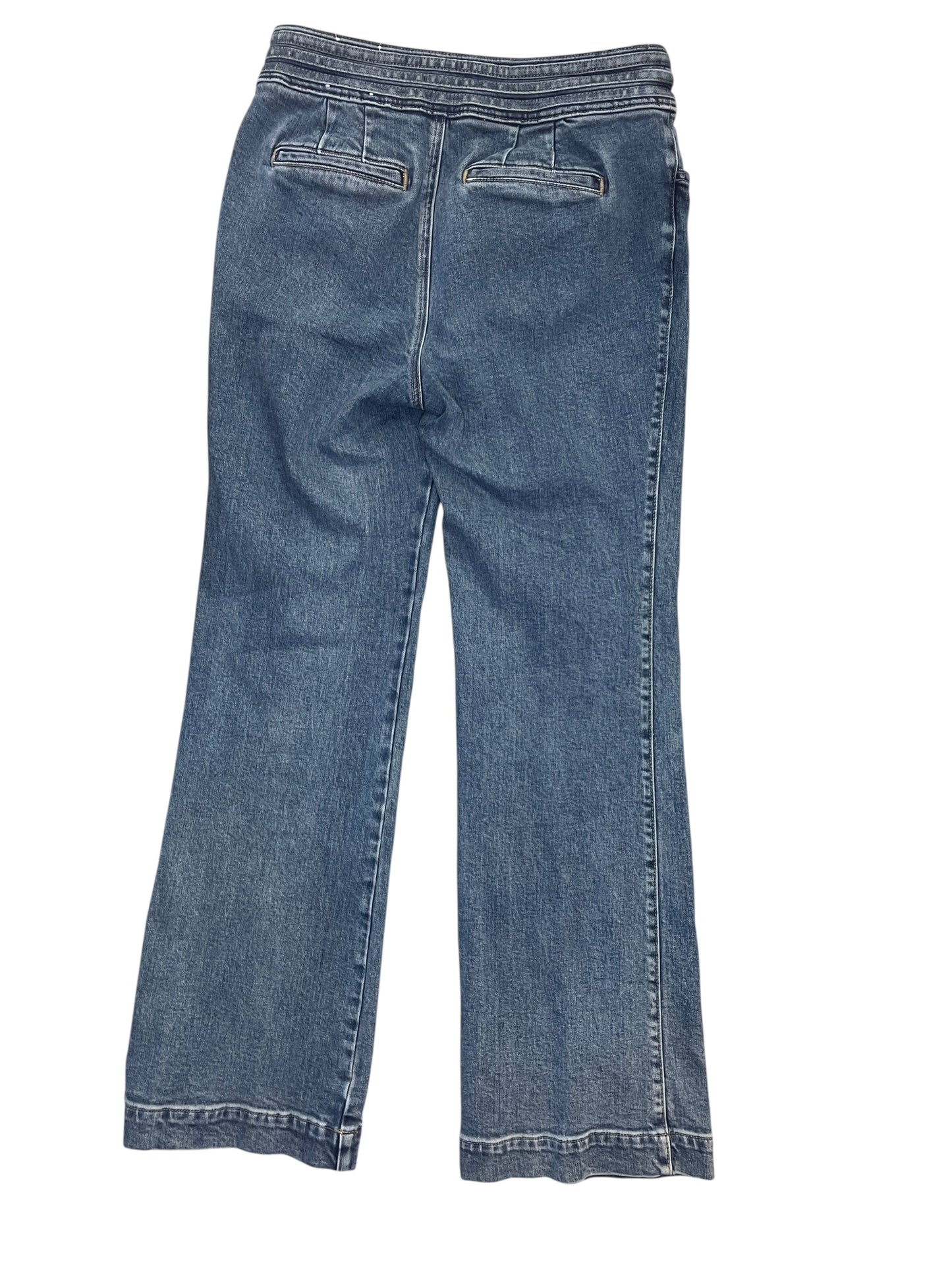 Jeans Flared By Talbots In Blue Denim, Size:2